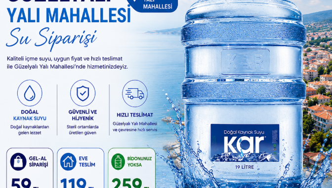 güzelyalı yalı mahallesi su siparişi